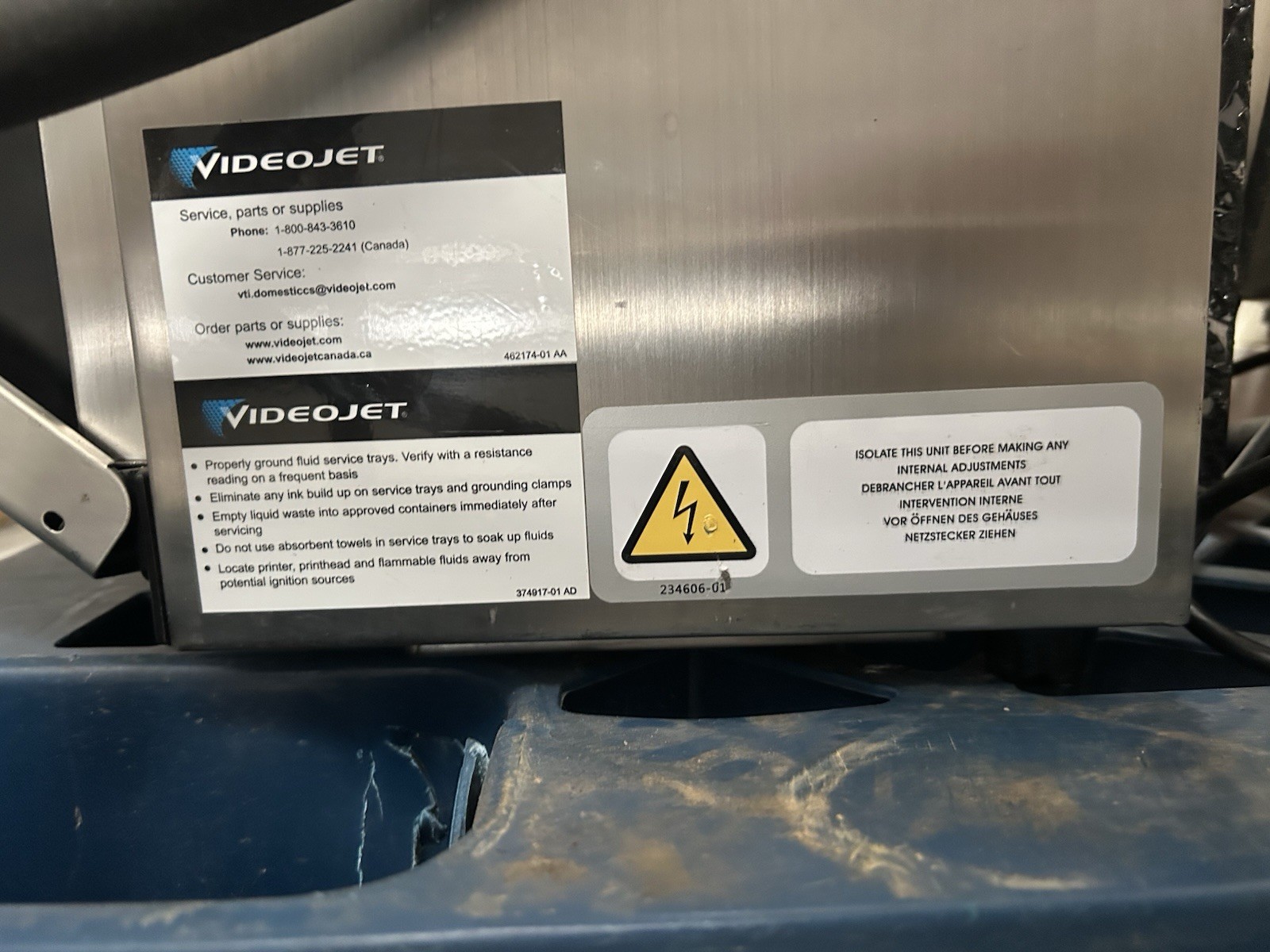Videojet 1520 Continuous Inkjet Printer
