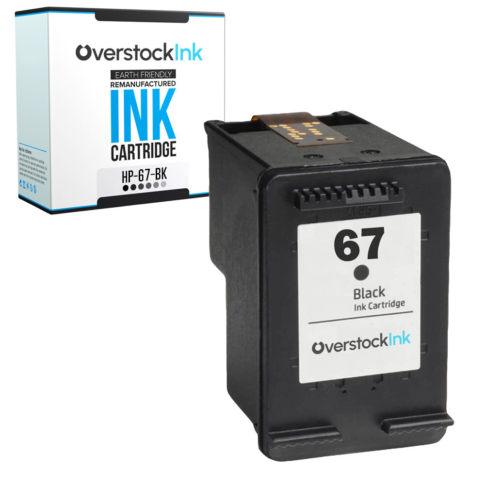 67 Black Ink Cartridge fits HP DeskJet  2700, 1255, 2710e, 2720e, 2721e, 2722