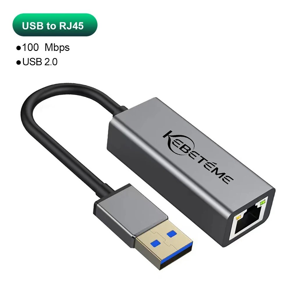 USB C Network Adapter Type-C to RJ45 Ethernet 1000Mbps For PC Macbook 