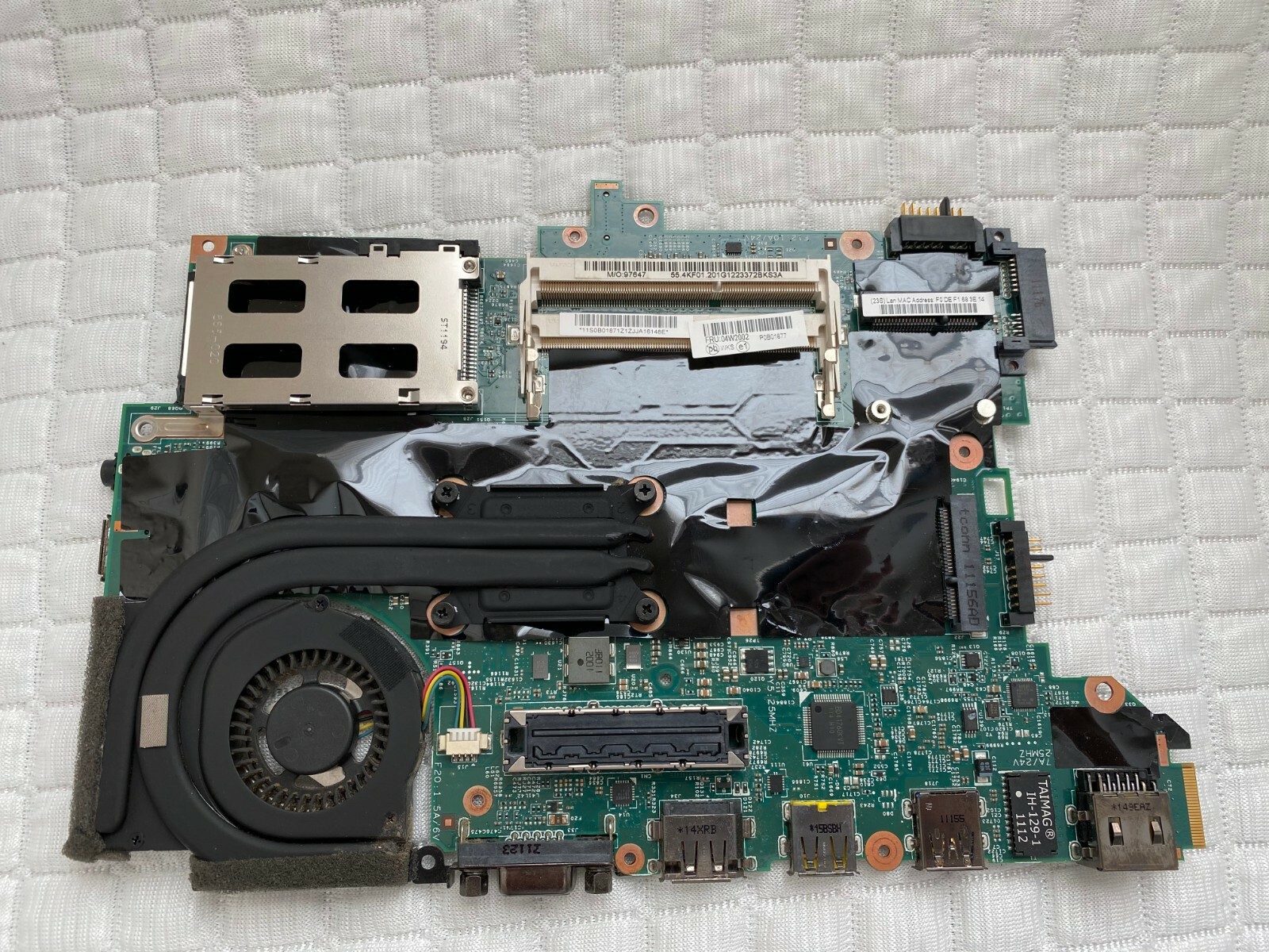 GENUINE IBM System Board i5 2.5GHz IntegratedCPU Heatsink Thinkpad T420s 04W2002