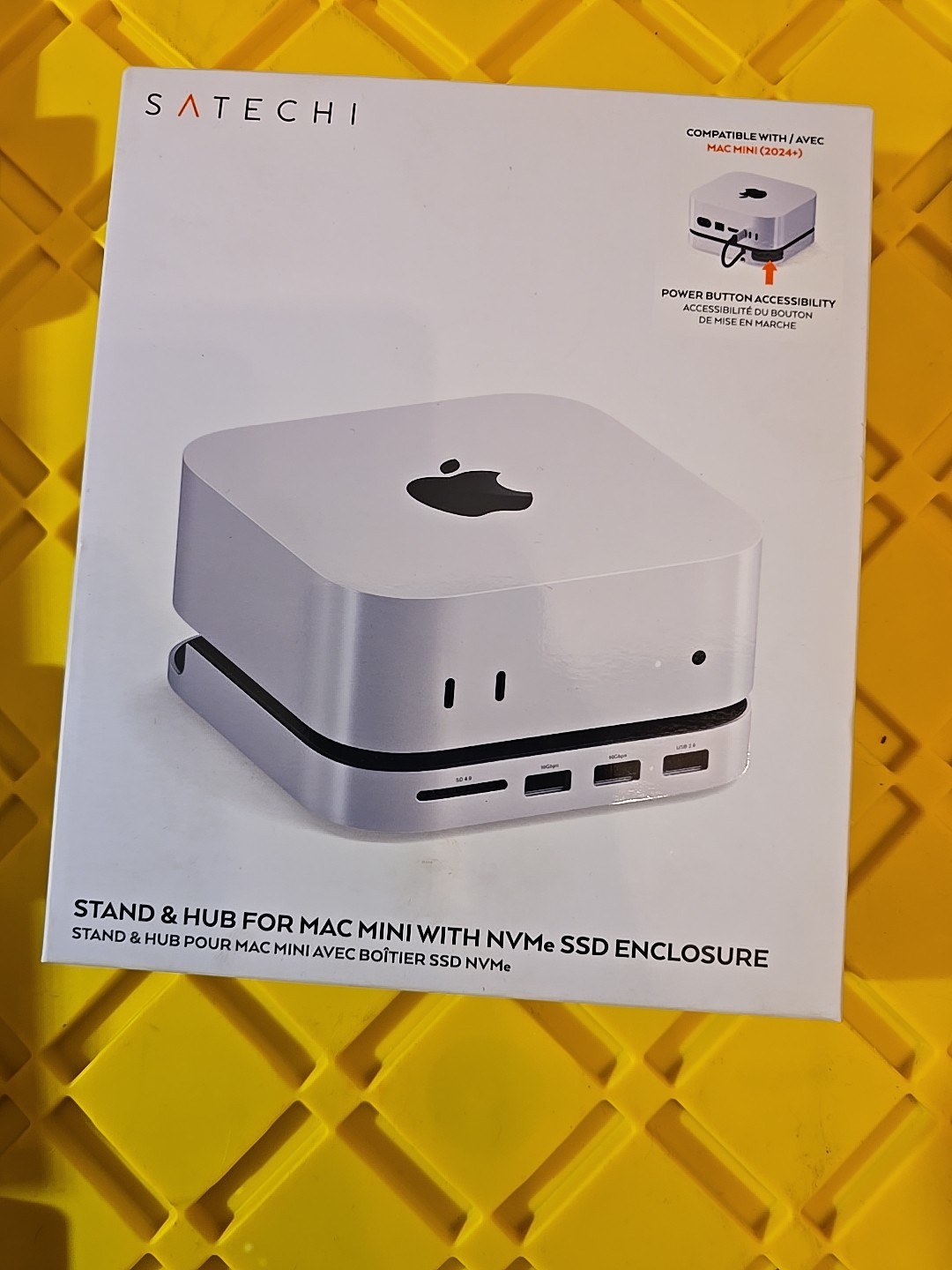 Satechi Stand & Hub for Mac Mini with NVMe SSD Enclosure ST-GNMMES