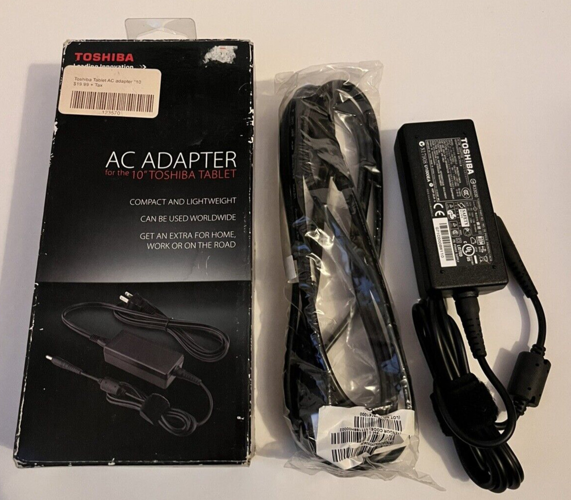Toshiba Thrive AC Adapter for 10 Inch Toshiba Tablet NEW In Open Box