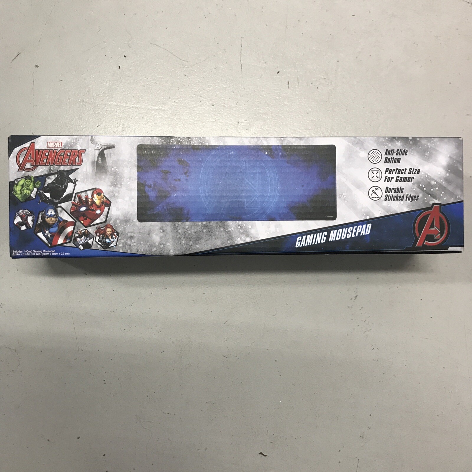 MARVEL AVENGERS LOGO XLarge Gaming Mouse Pad Anti Slide Bottom🔥 NEW TRACKING 🔥