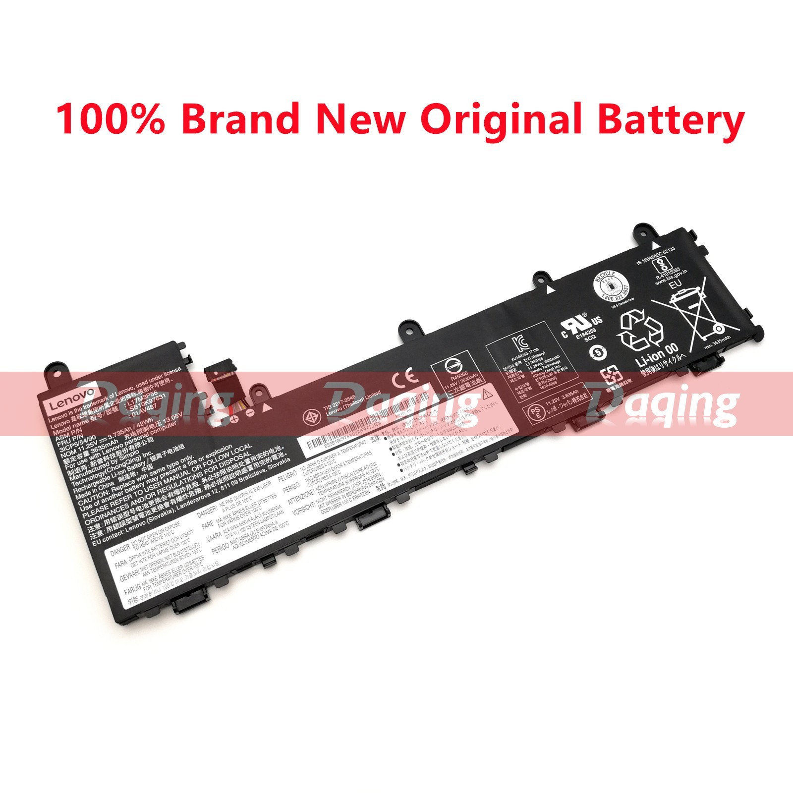 New Original L17M3P56 01AV487 Battery for Lenovo ThinkPad Yoga 11e 5th Gen OEM