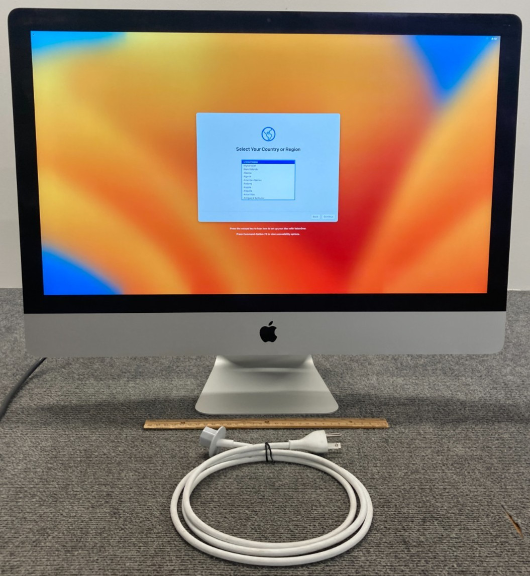 Apple iMac A1419 MNE92LL/A Mid-2017 27" AIO i5-7th 8GB 1.03TB Apple Fusion Drive