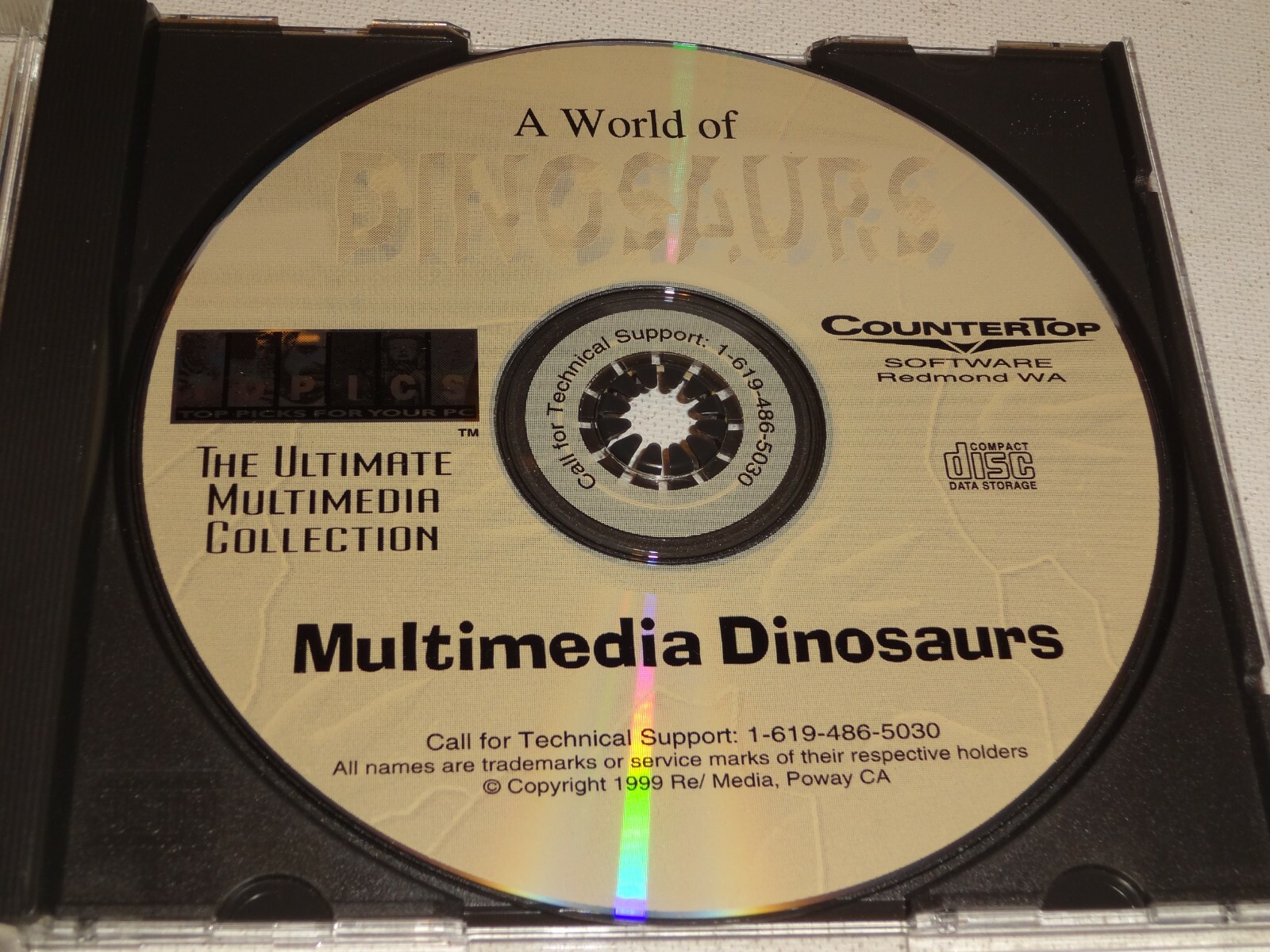 PC CD-Rom Multimedia Dinosaurs from Topics A World of Dinosaurs 1999 WIN95