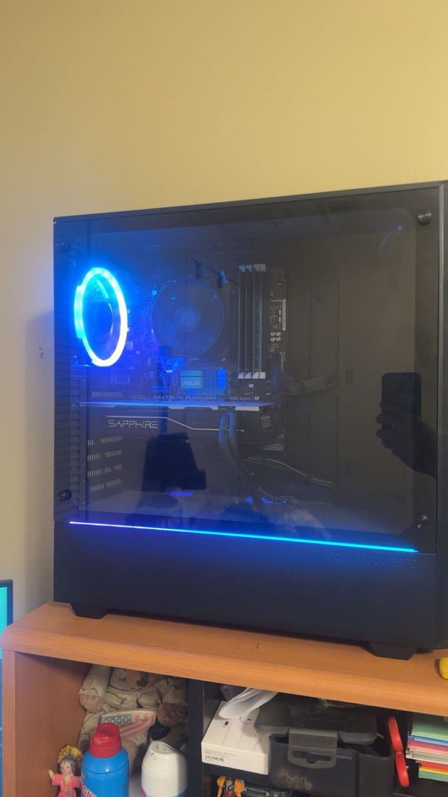 CyberPowerPC M5A78L-M PLUS/USB3 Gaming Tower Desktop Sapphire GPU RGB Lighting