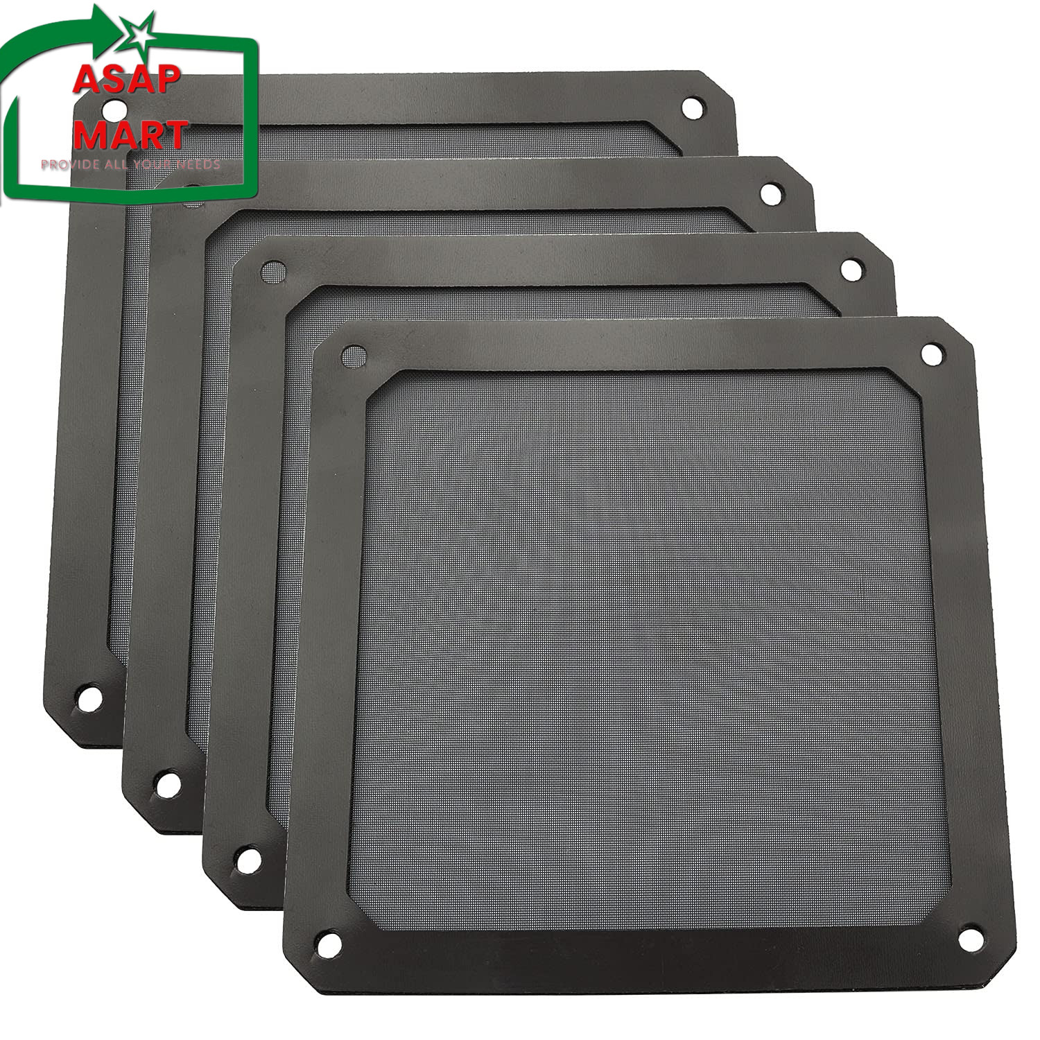 ZYAMY 4Pcs 120Mm PC Fan Dust Filter Magnetic Frame Computer Fan Grills Dust Mesh