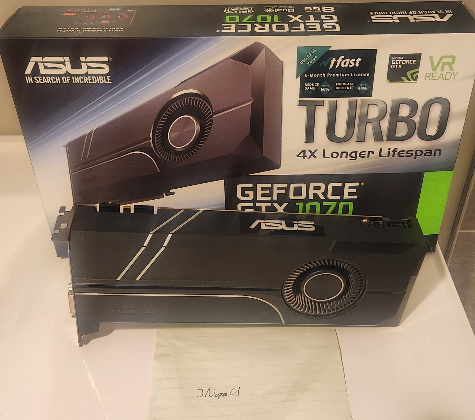 ASUS Turbo GeForce GTX 1070 8GB GDDR5 Graphics Card (TURBO-GTX1070-8G)