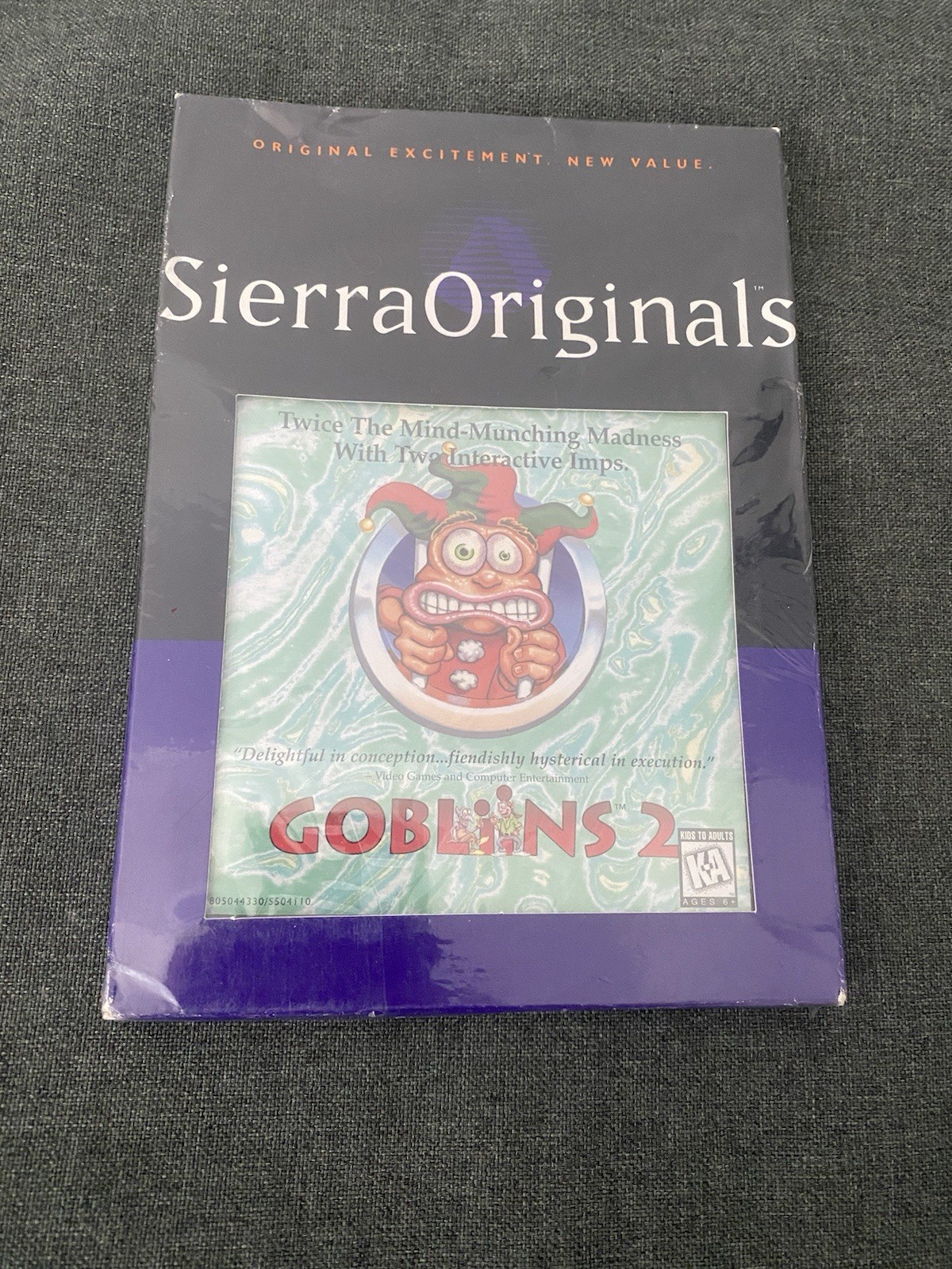NEW Vintage Goblins PC Game CD Rom Sierra Originals 1995 Open Box Never Used