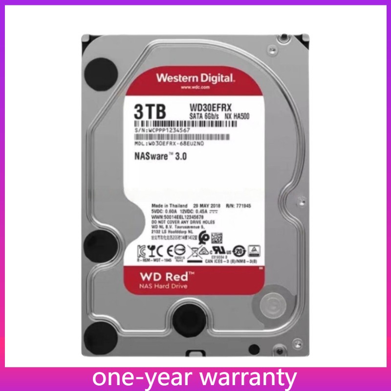 WD30EFRX Fits For Western Digital NASware 3TB 5400RPM SATA 3.5" Internal HDD