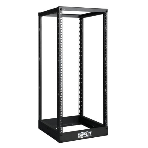 Tripp Lite 25U 4 Post Open Frame Rack Cabinet - Black