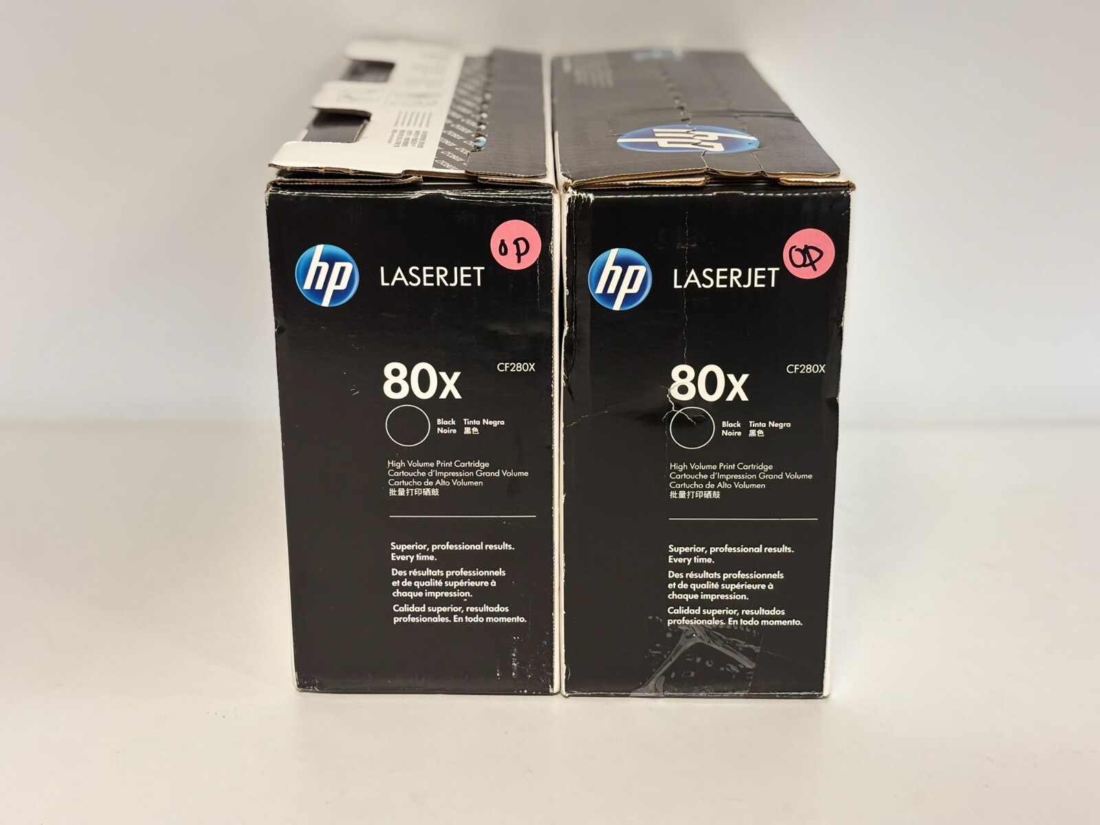 2 Open Genuine HP 80X LaserJet Pro M400, M401a,M425 Black Toners CF280X