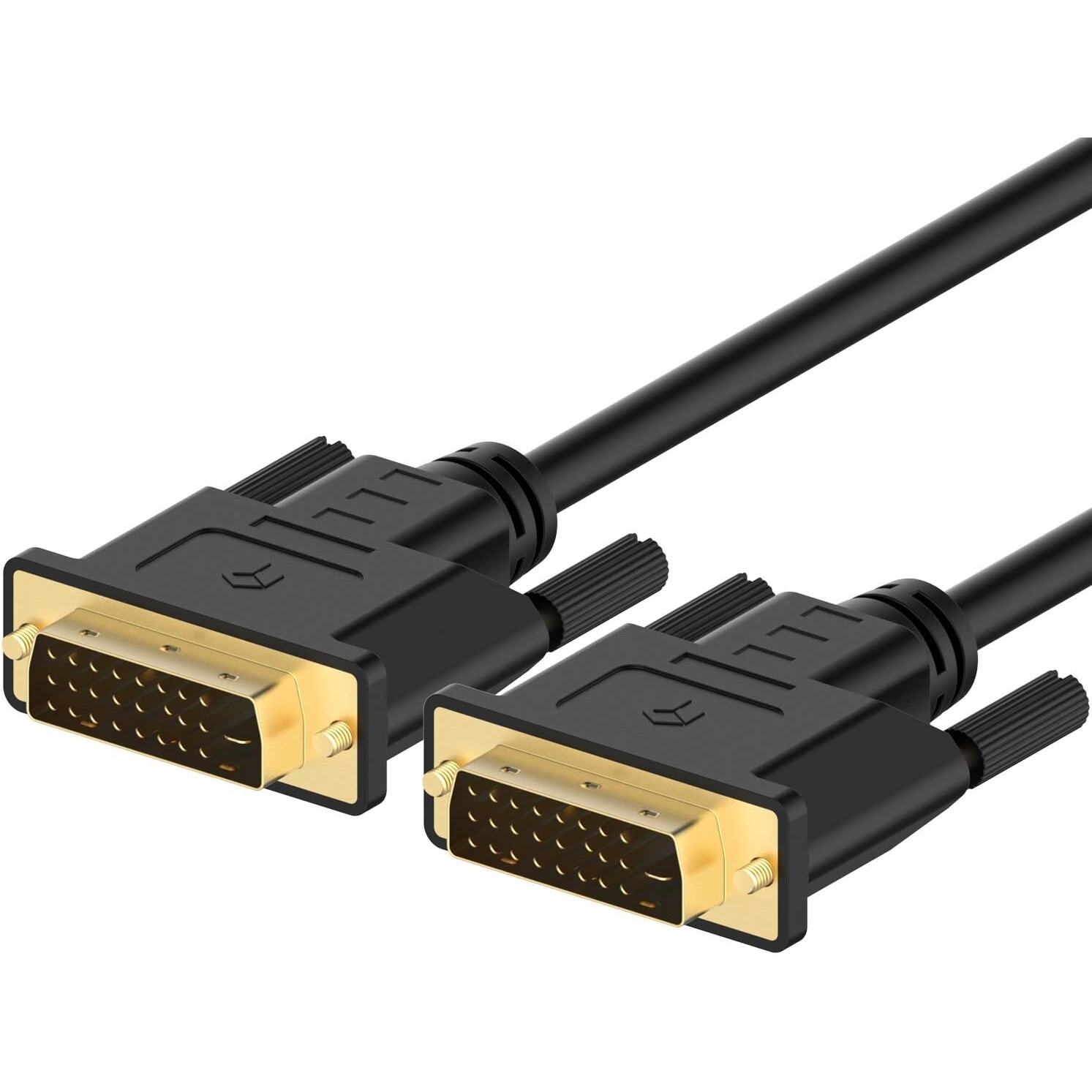 Rankie DVI to DVI Cable, Compatible with Television, 6 Feet (Black)
