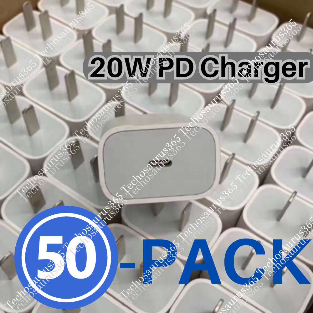 50x 20W USB C Type C Power Adapter Fast Charger Block For iPhone iPad Samsung