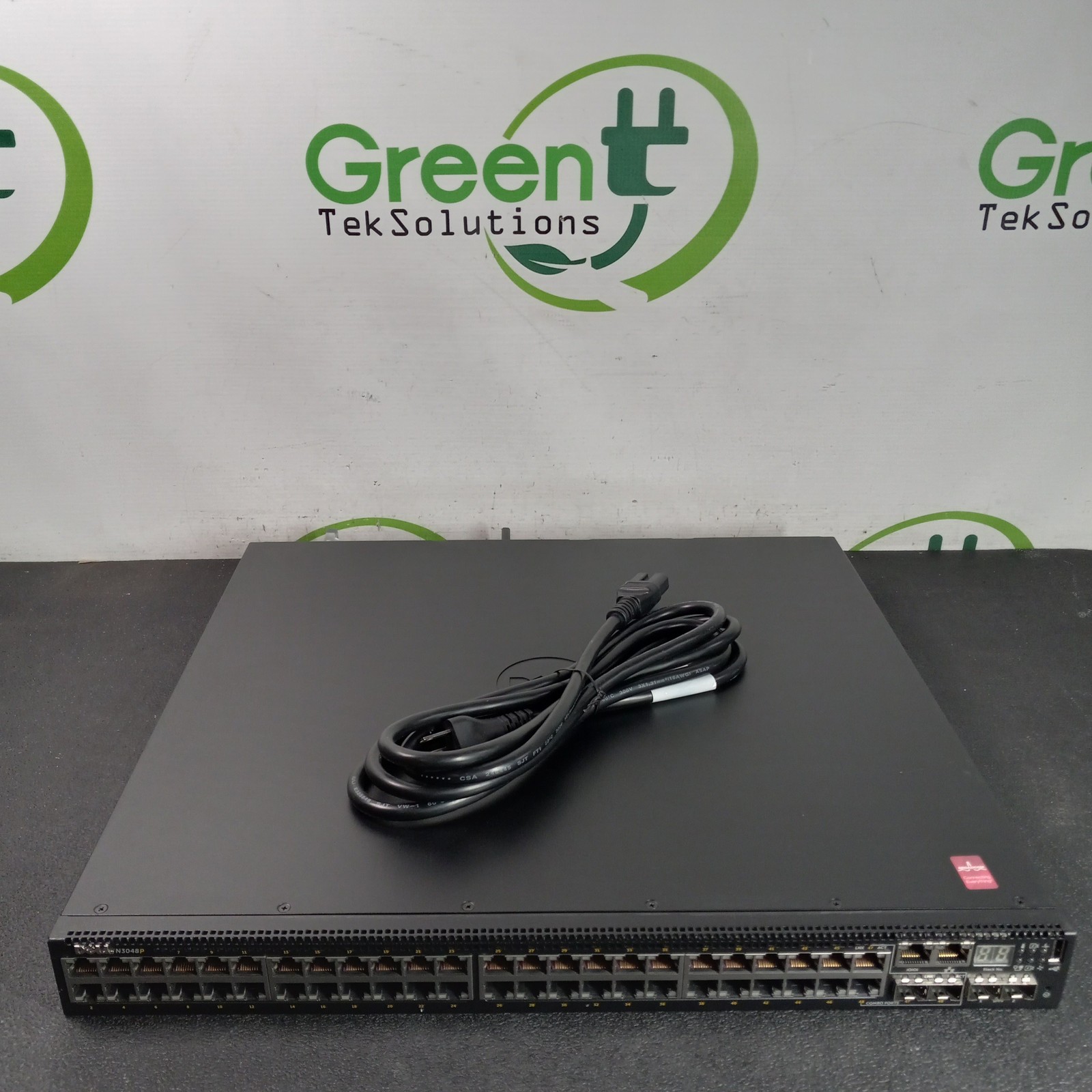 Dell N3048P 48-Port PoE+ Switch w Power Cord 1x PSU