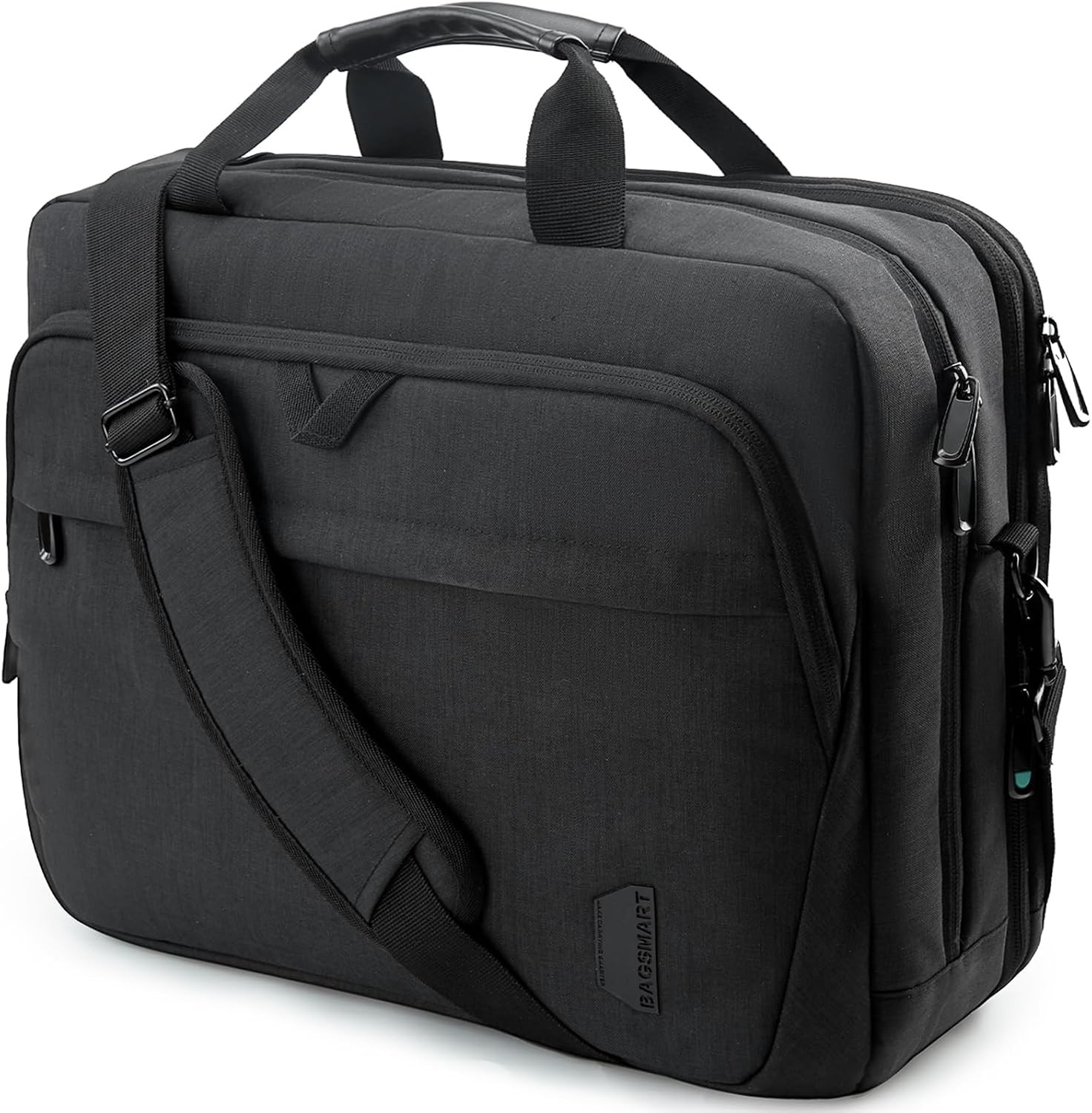 17.3 Inch Laptop Bag Expandable Computer Bag Briefcase in Black Color