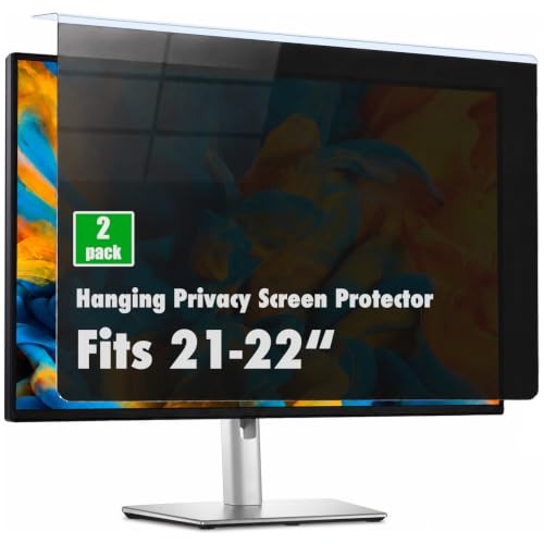 2 Pack Privacy Screen - 21 - 22 Inch (Diagonal) Black