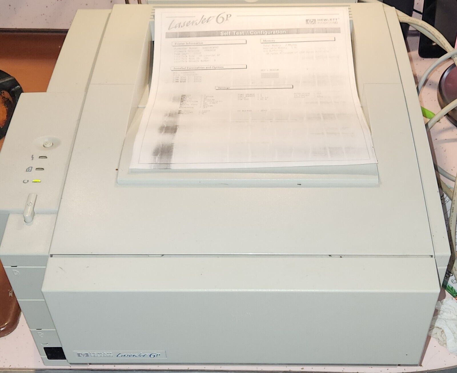 HP LaserJet 6P Workgroup Laser Printer, 20K Page Count
