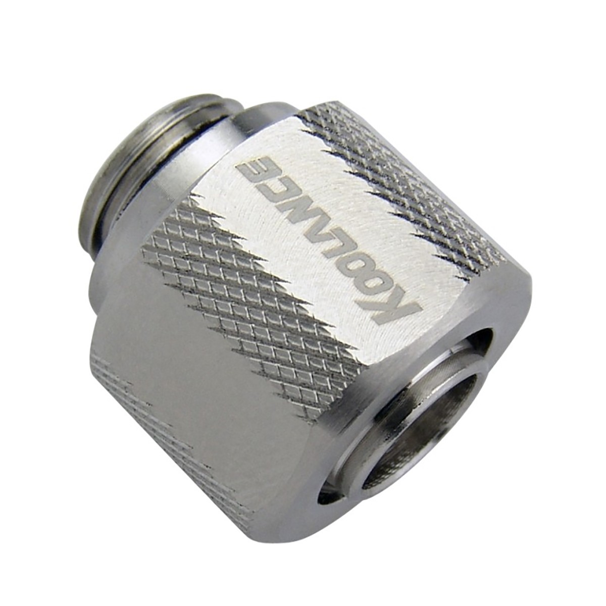Koolance Compression Fitting for 10mm x 13mm (3/8in x 1/2in), Nickel