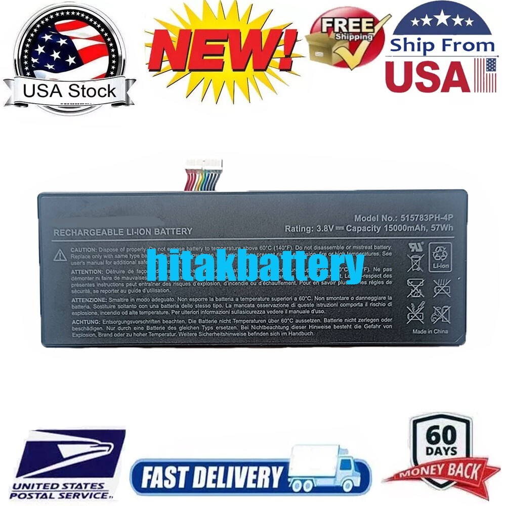515783PH-4P 15000mAh Replace Battery for AUTEL MaxiCOM MK908 MK908P MaxiSys Pro