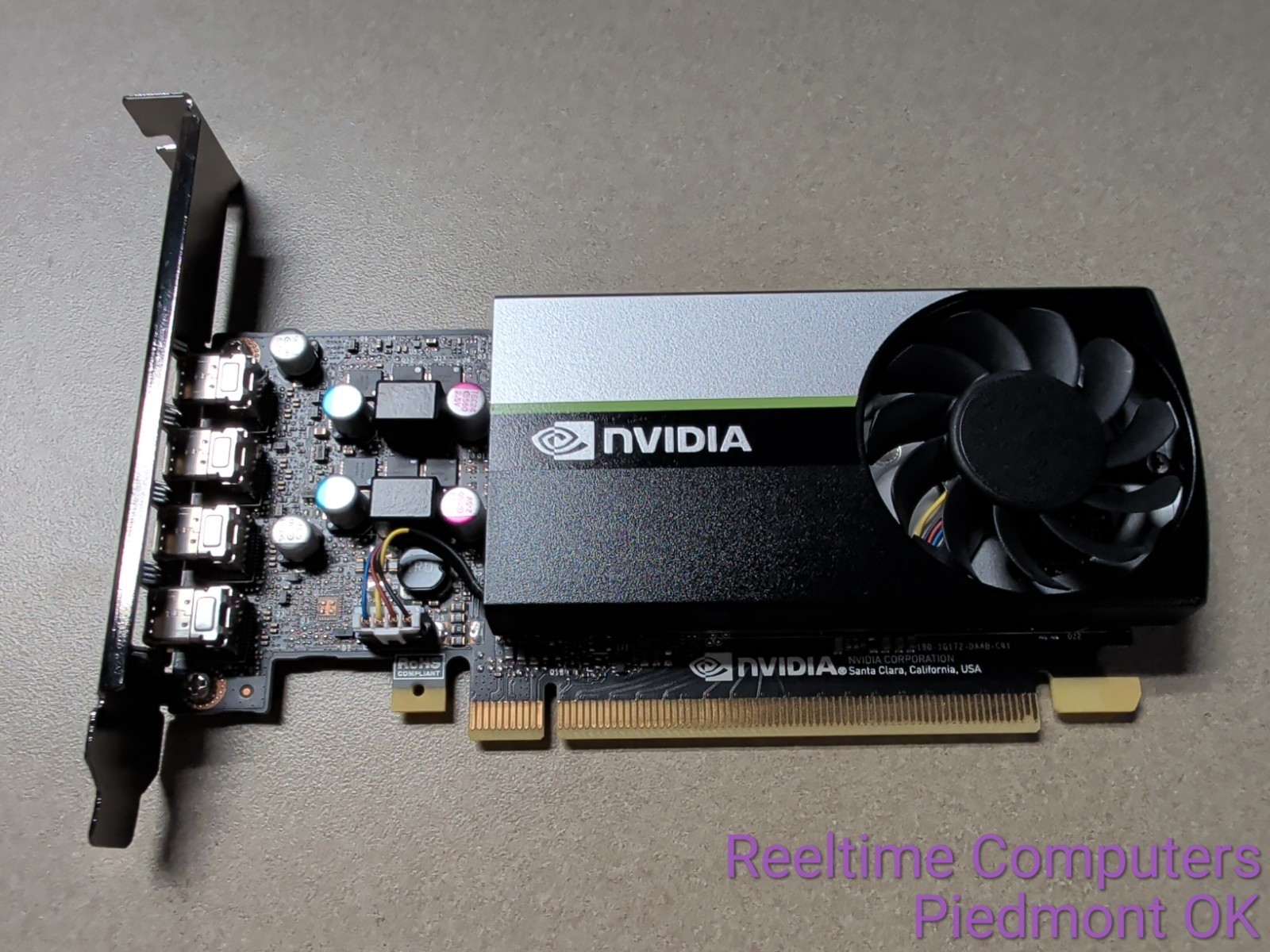 NVIDIA T1000 4GB GDDR6 Dell OEM 0DW8FN Graphics Card 4x Mini DisplayPort PCIe