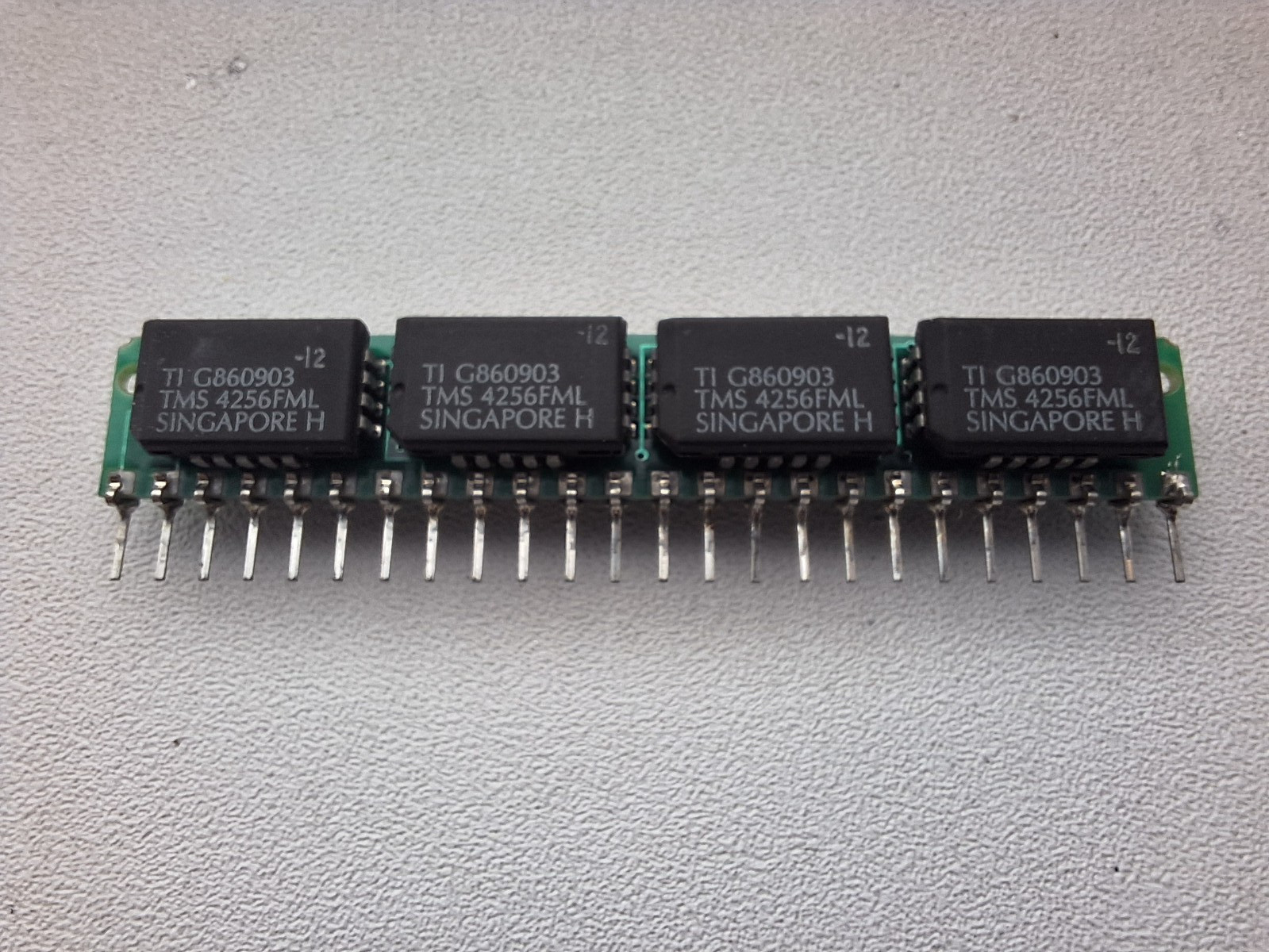 256kB 30pin SIPP TI TMS4256FML 120ns 8chip 2 sided rare Texas Instruments QTY:1