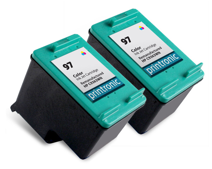 Recycled HP 97 (C9363WN) Color for HP PhotoSmart 2610 8150 8450 8050 2710 2PK