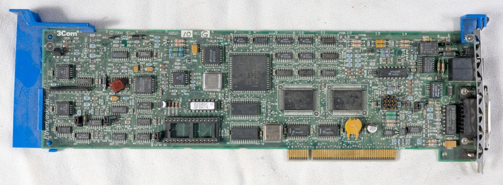 Vintage 3COM Etherlink/MC ethernet adapter 16 bit microchannel ISAC12