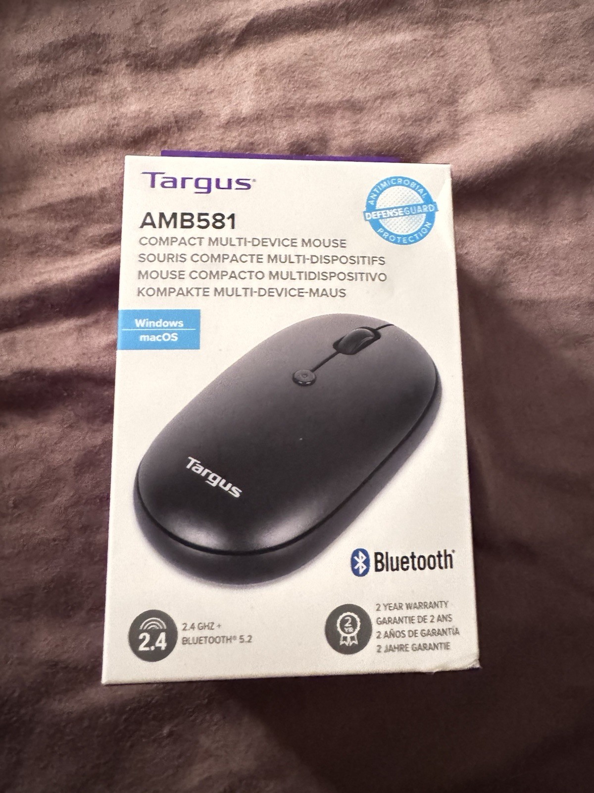 Targus Compact Multi-Device Bluetooth 5.2 Wireless Mouse [ BLACK ] AMB 581