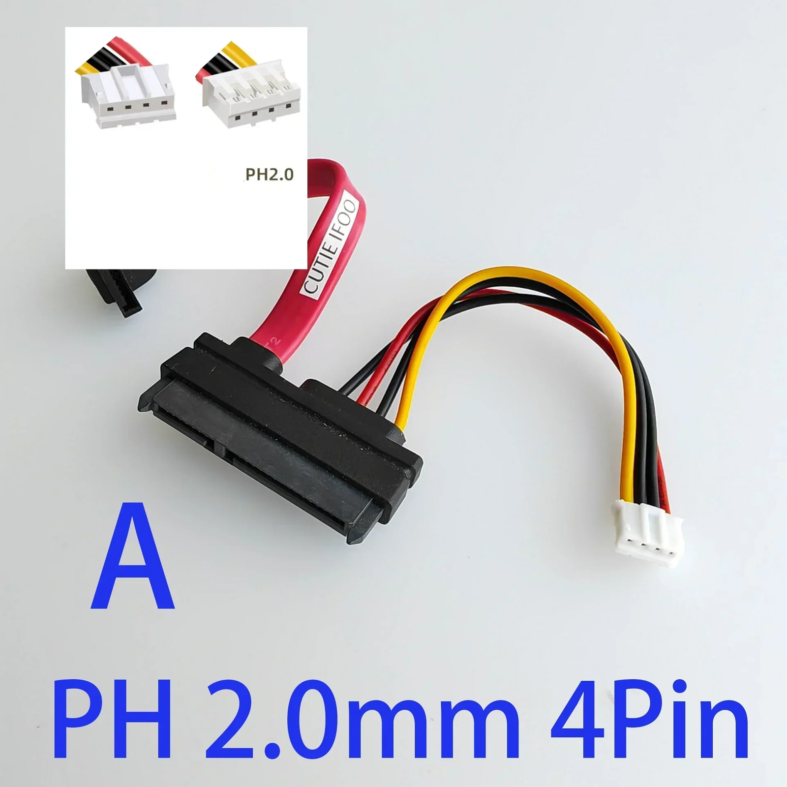 7+15 22P to SATA Hard Disk HDD IDE EH FDD XH2.54 PH2.0 2P 4pin Power Data Cable