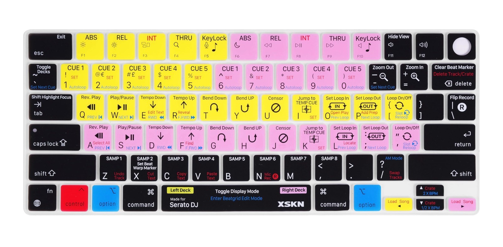 DJ Keyboard Cover for MacBook Pro 14" 16" & Air 13" 15" - US Layout, 2021-2026