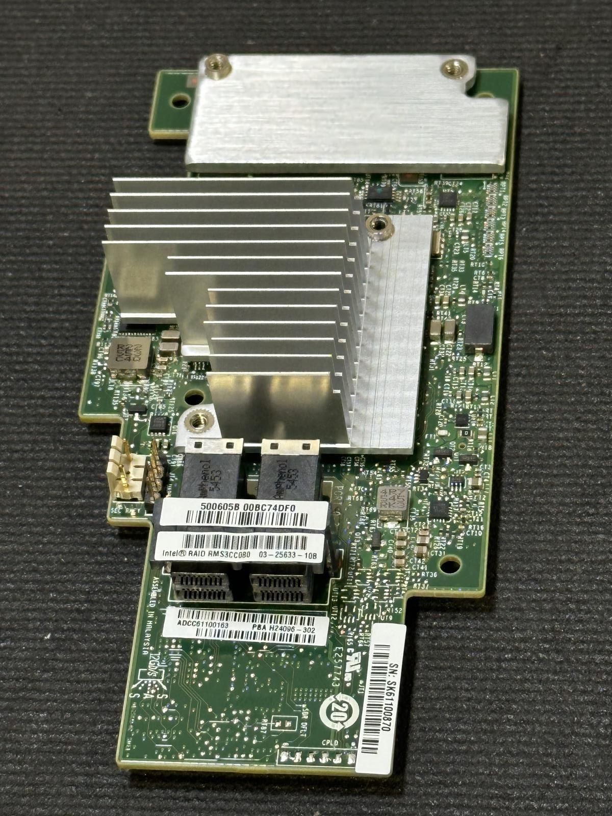 Intel RMS3CC080 Mezzanine Raid Controller 8 Port 12Gb/s PBA H24096-302