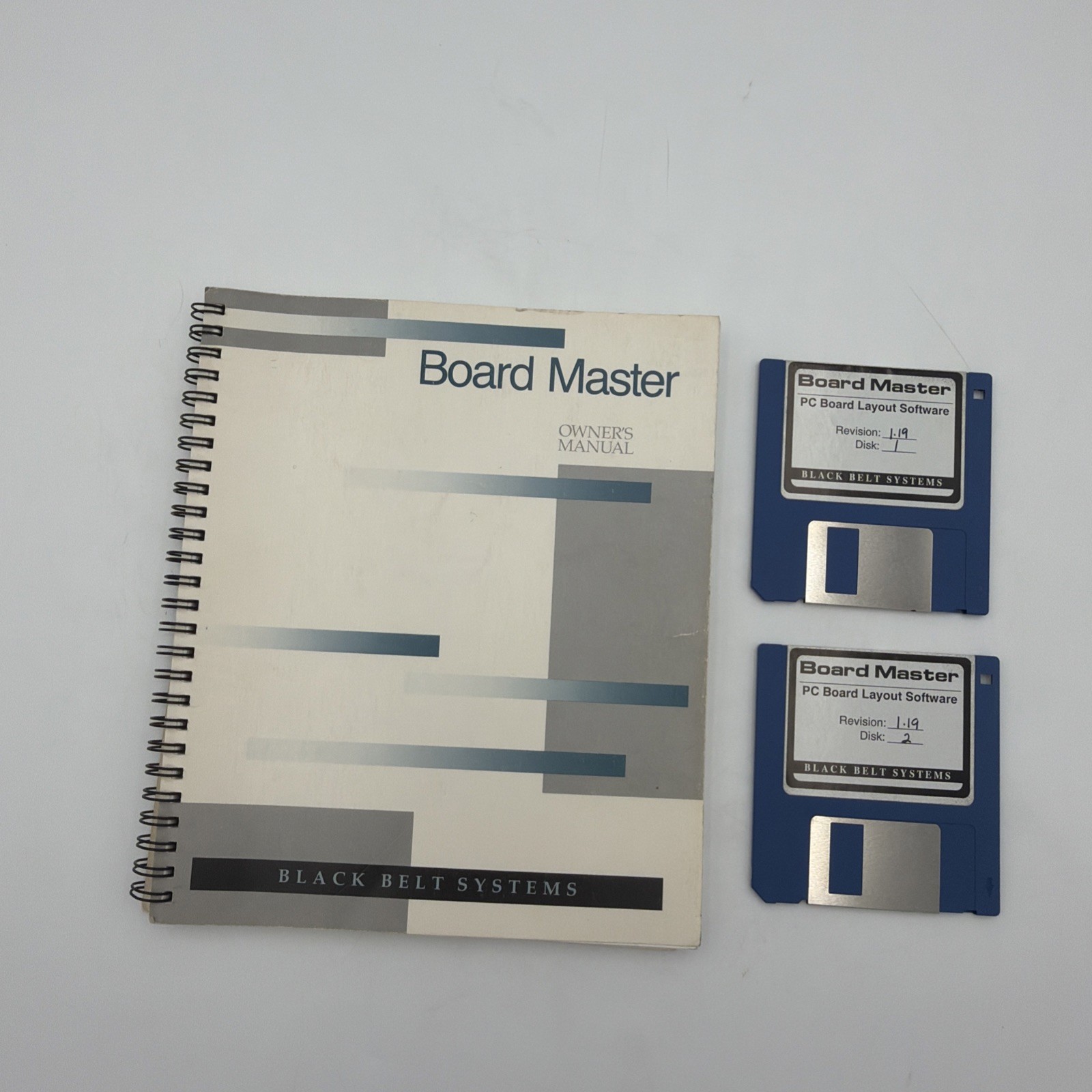 Board Master Amiga PCB Layout Software Black Belt Systems Manual 2 Disks Tested