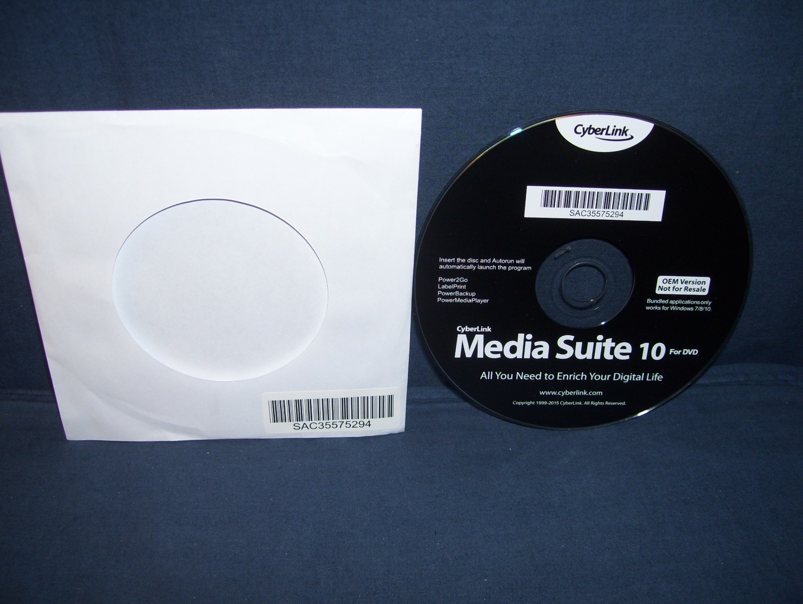 Cyberlink Media Suite 10 Disc for DVD OEM Version 2015