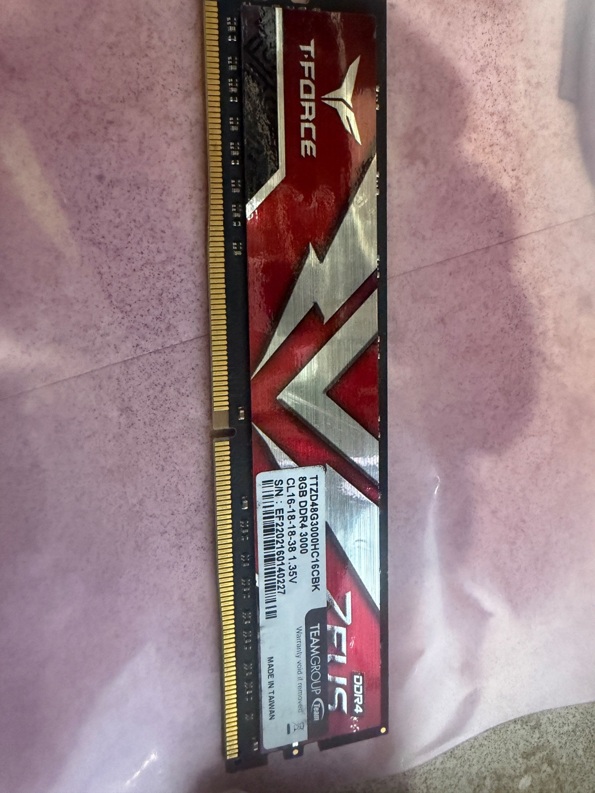 TEAMGROUP T-Force ZEUS 8GB DDR4-3000 DIMM  RAM - TESTED WORKING READY TO USE 
