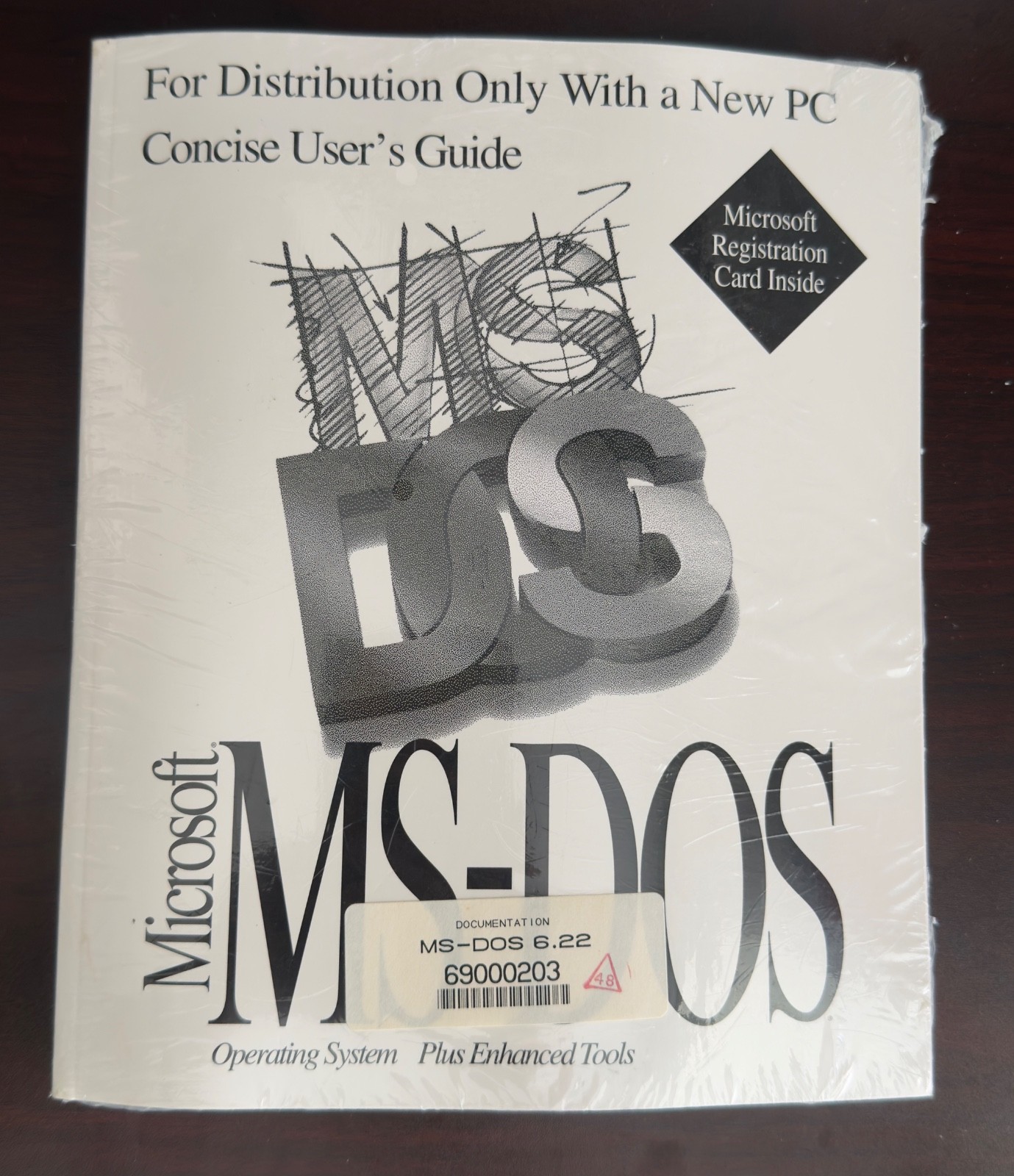 Genuine: Microsoft MS-DOS 6.22 Full Version with 3.5 disks with COA New Sealed