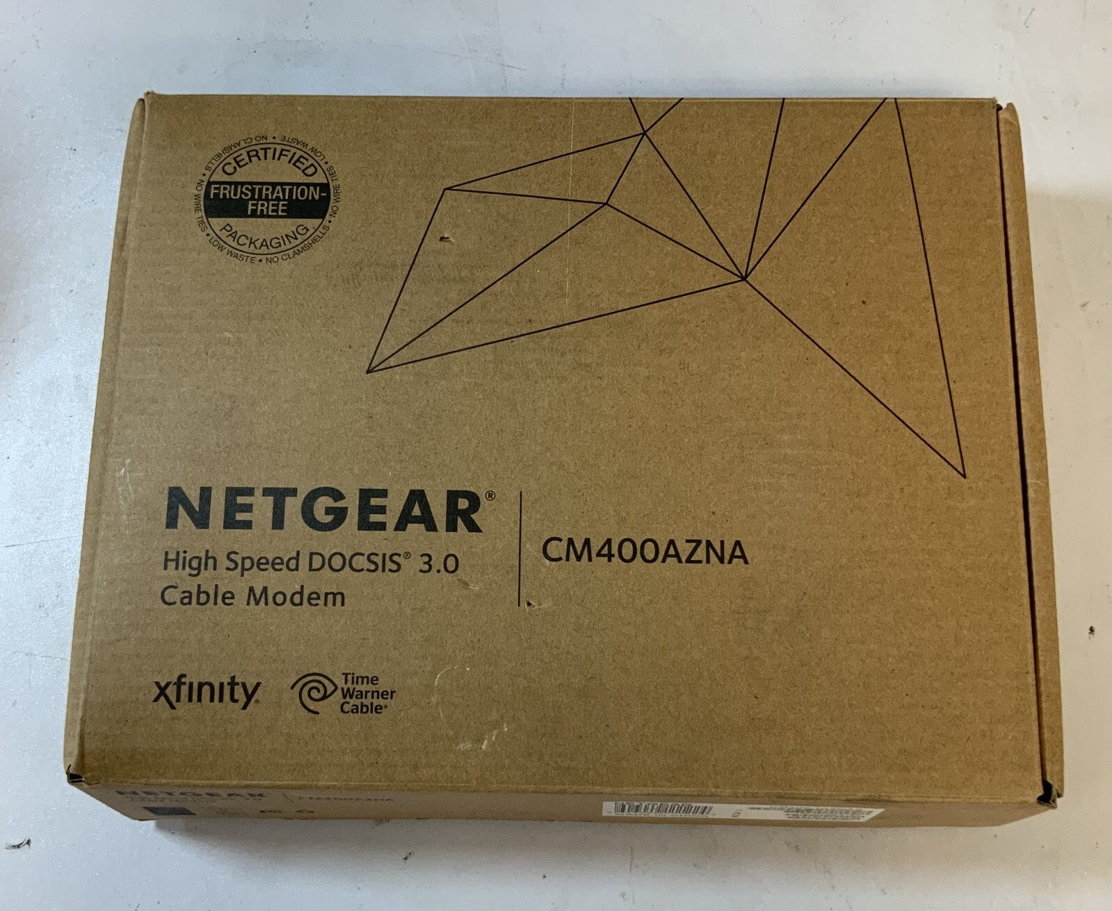 NETGEAR CM400AZNA High Speed DOCSIS® 3.0 Cable Modem, Black "D2E"