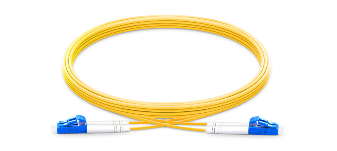 3m LC UPC to LC UPC Duplex OS2 Single Mode Fiber Optic Patch Cable 9/125  -06435