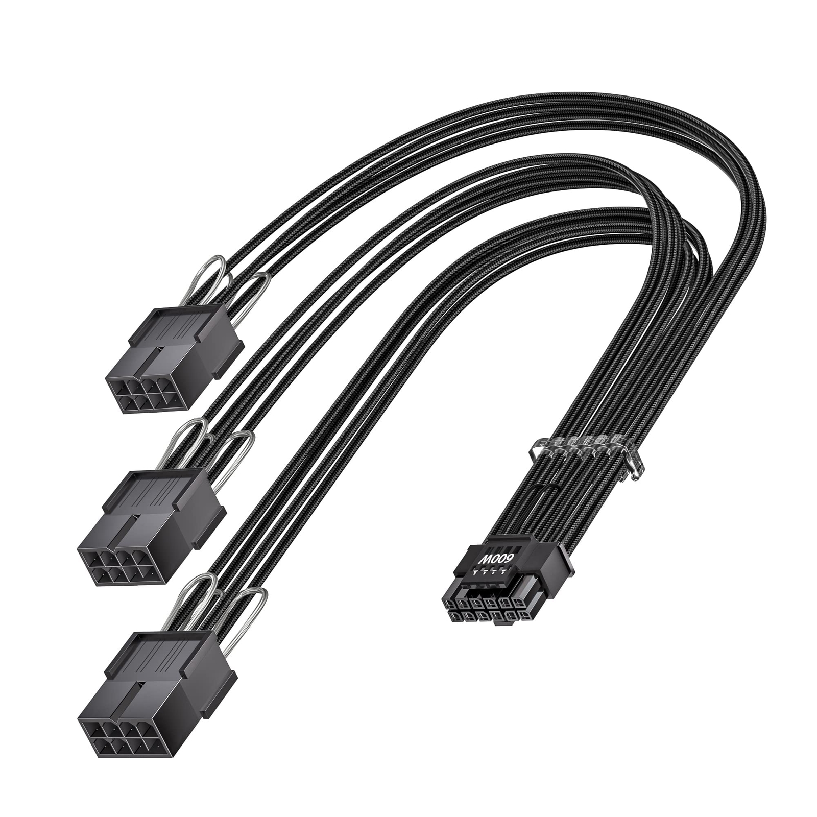 PCI-e 5.0 Extension Cable 30cm/1ft 16 Pin12+4 Male to PCIE 3x8Pin6+2 Female S...