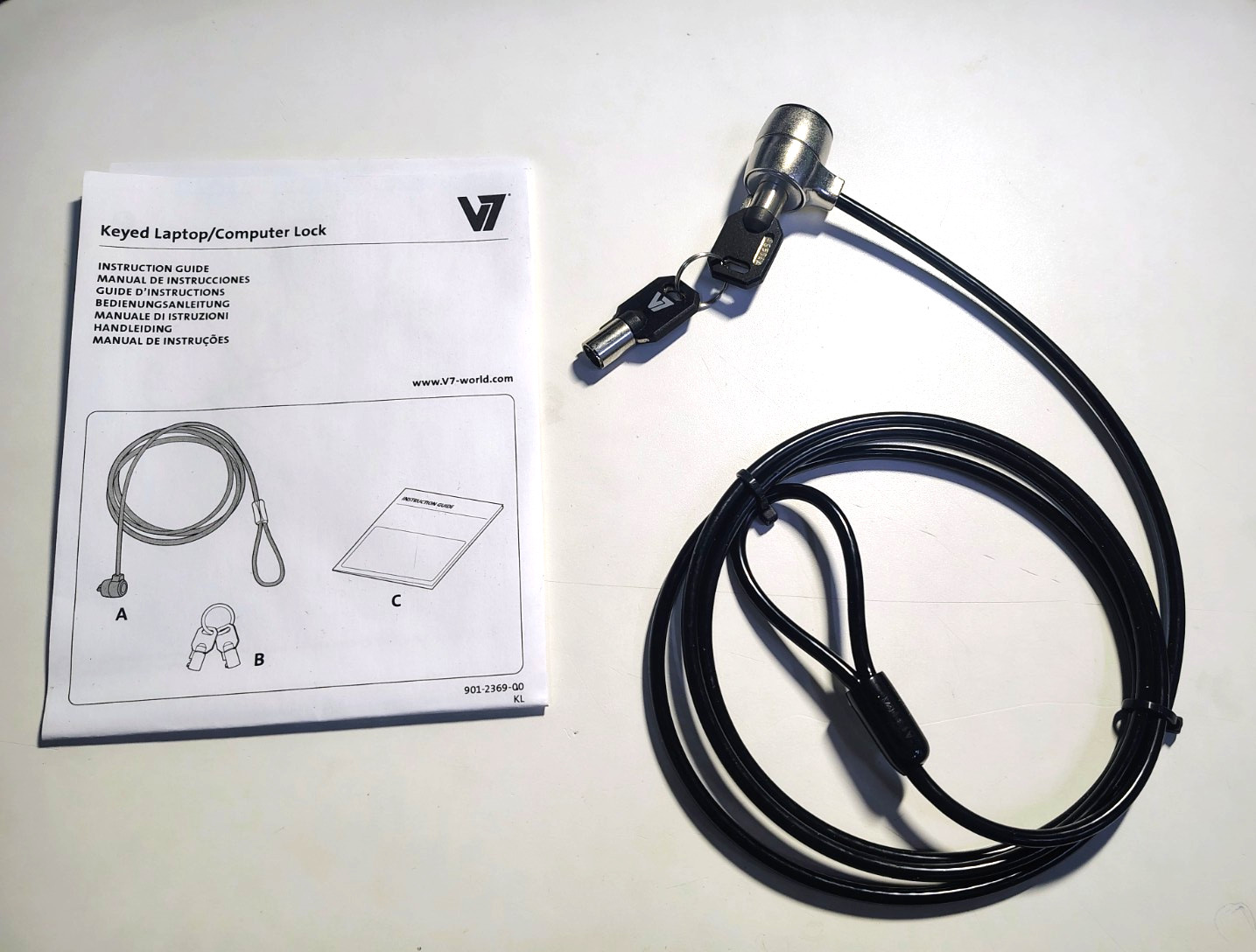 New Notebook Laptop Computer  Security Lock Cable Chain W/Keys