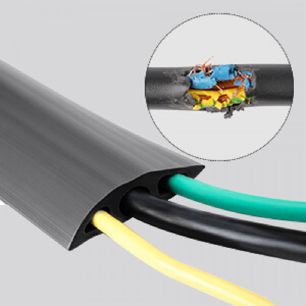 Tesla BMW EV Charger 10ft Cable Cover Side Walk Cord Trip Free Safe Floor Wire