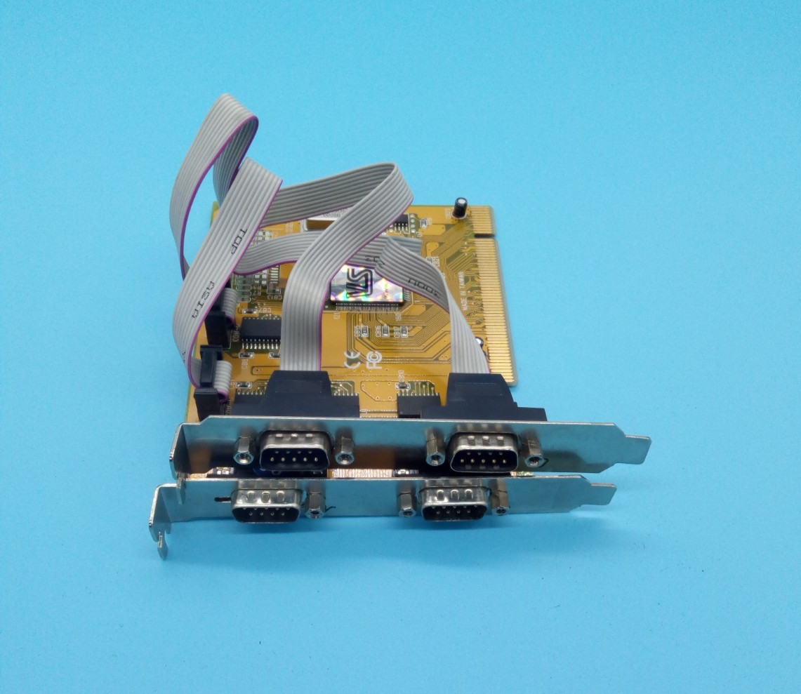VScom 4 PORT SERIAL RS232 PCI INTERFACE CARD #GK14316