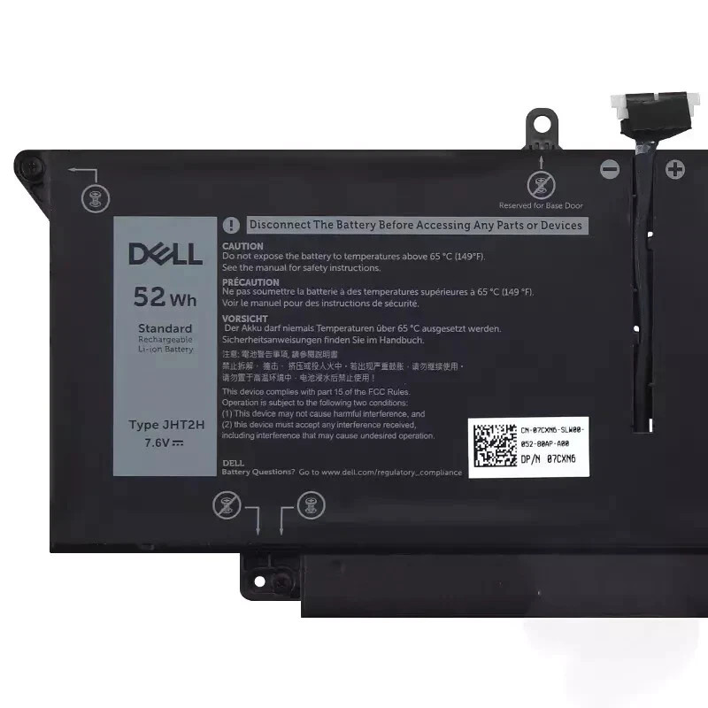 OEM Genuine 52WH JHT2H Battery For Dell Latitude 7310 7410 series 04V5X2 0HRGYV