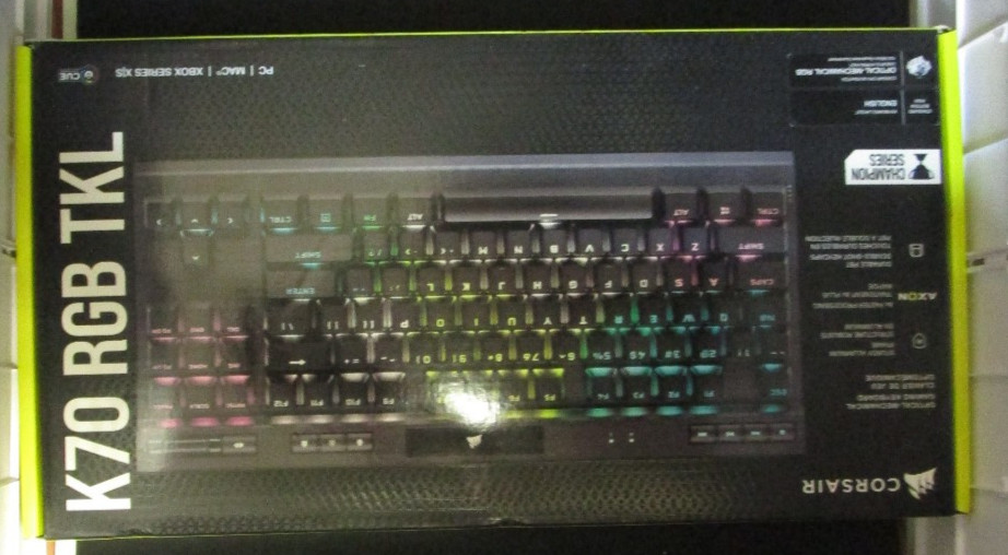 Corsair K70 RGB TKL Optical Mechanical Gaming Keyboard (Wired