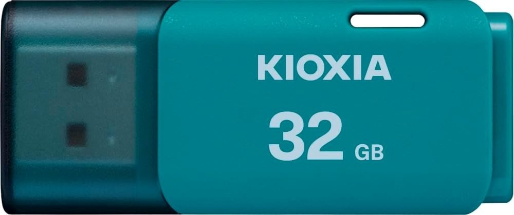 KIOXIA USB 2.0 high-speed KLU202A032GL Cap type Flash Drive Memory 32GB blue JPN