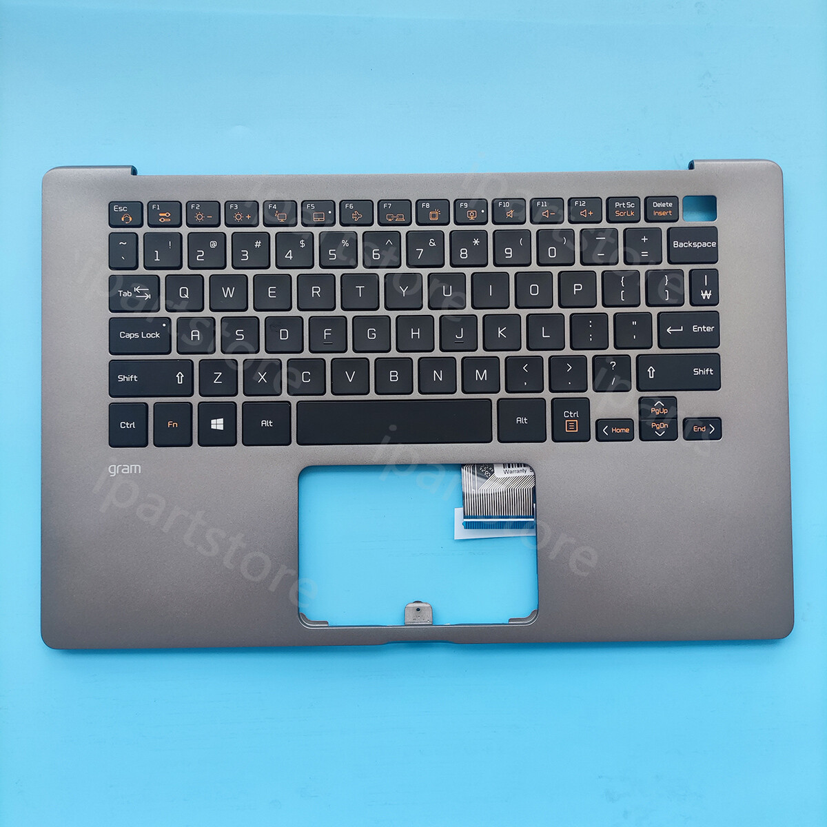  For LG GRAM 14Z90N Palmrest Backlit US Keyboard GRAY