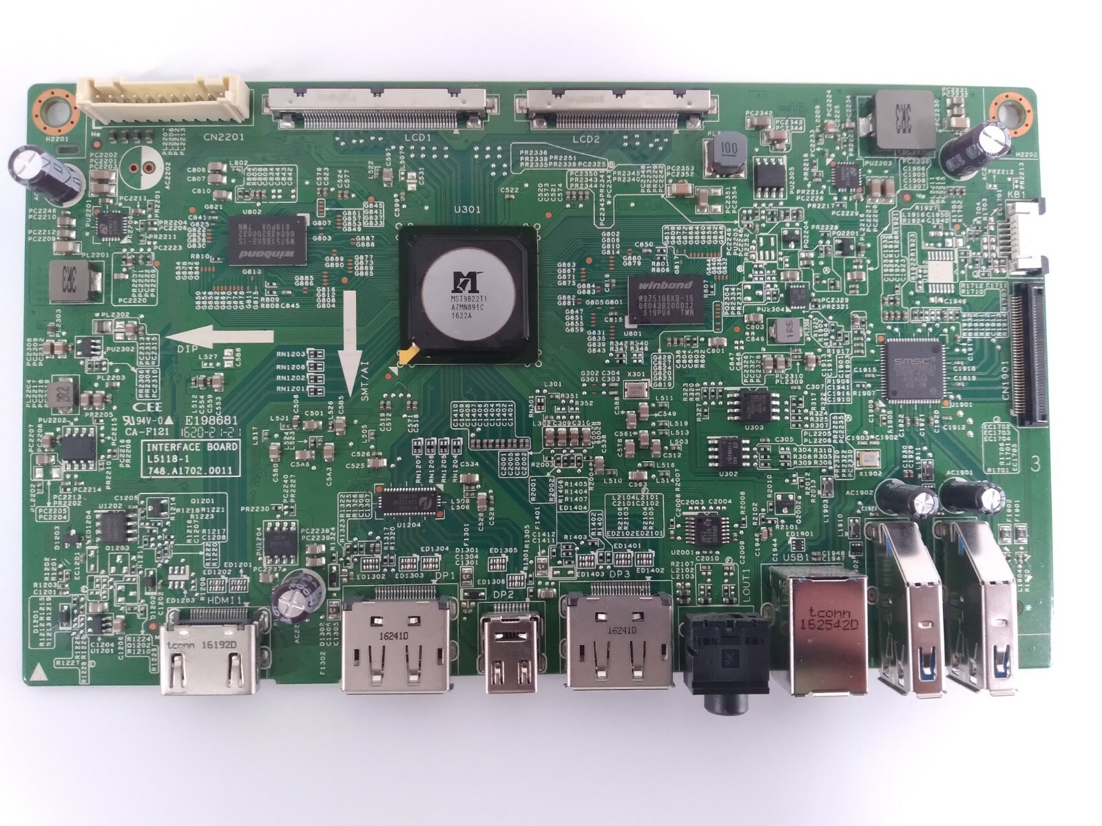 Dell UltraSharp LCD Monitor U2717D Interface Main System Logic Board L5128-1M