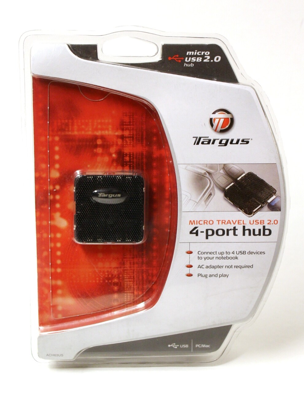 Targus ACH63US Micro Travel USB 2.0 4-Port Hub