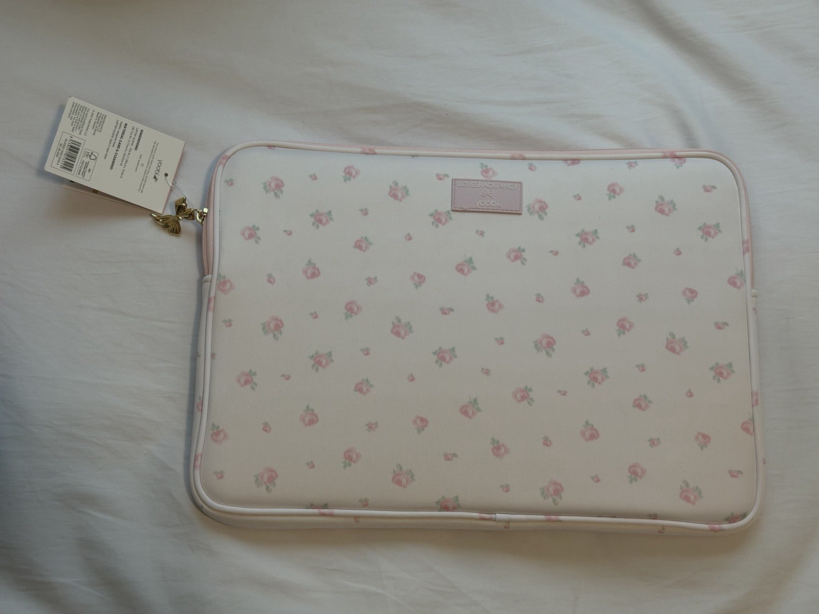 LoveShackFancy x Target - Yoobi   Blooming Heirloom Laptop Sleeve  Up To 15”